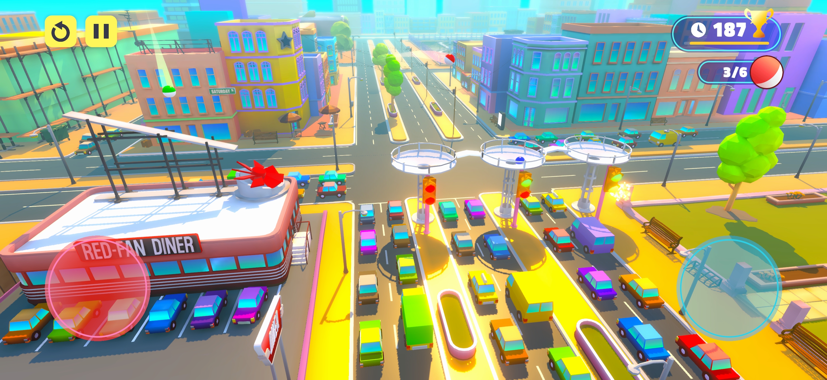 Perchang World — city zone gameplay